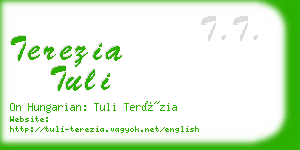 terezia tuli business card